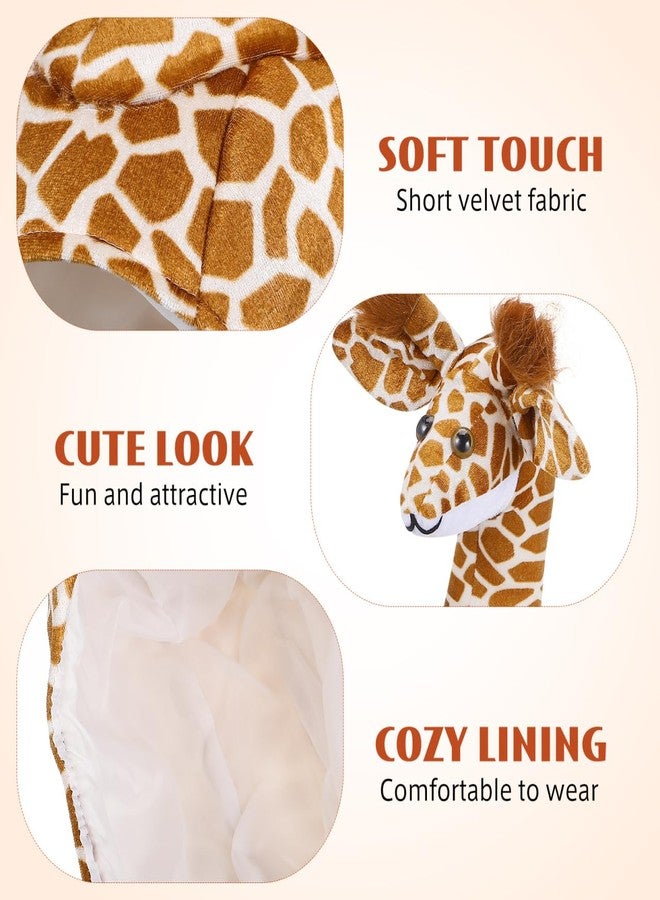 Alasum Giraffe Costume Hat Animal Cap for Kids Parent Child Interactive Performance Dress up Accessory 20.47In - Image 5